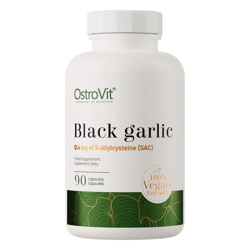 OstroVit Black Garlic VEGE | Fermenteeritud must küüslauk 400 mg 90 kapslit