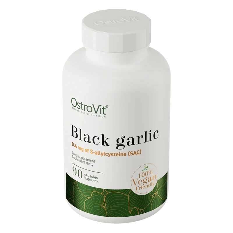 OstroVit Black Garlic VEGE | Fermenteeritud must küüslauk 400 mg 90 kapslit
