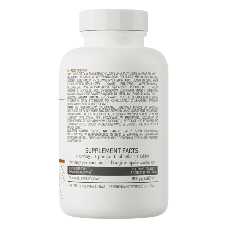OstroVit Folic Acid | Foolhape B9 vitamiin 90 tabletti