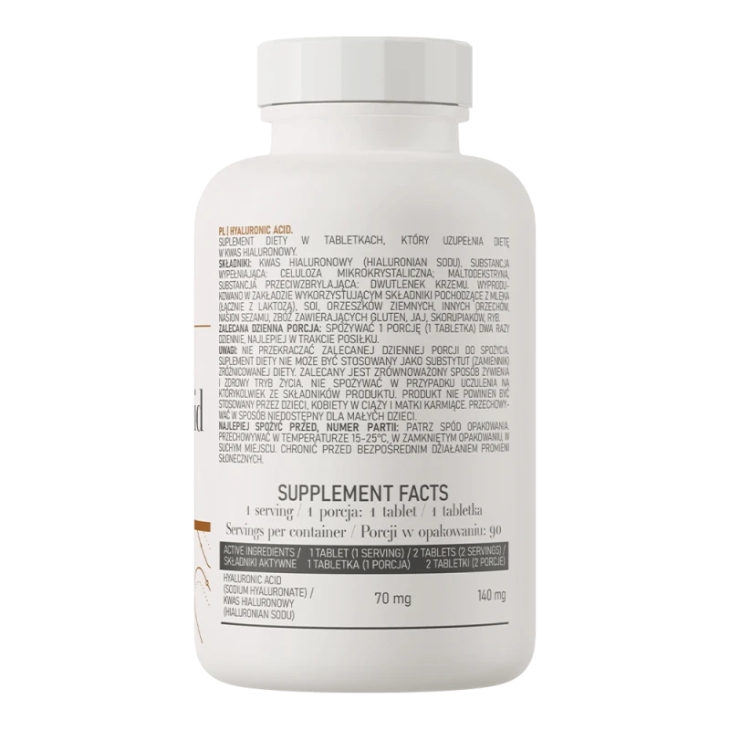 OstroVit Hyaluronic Acid | Hüaluroonhape 70 mg 90 tabletti