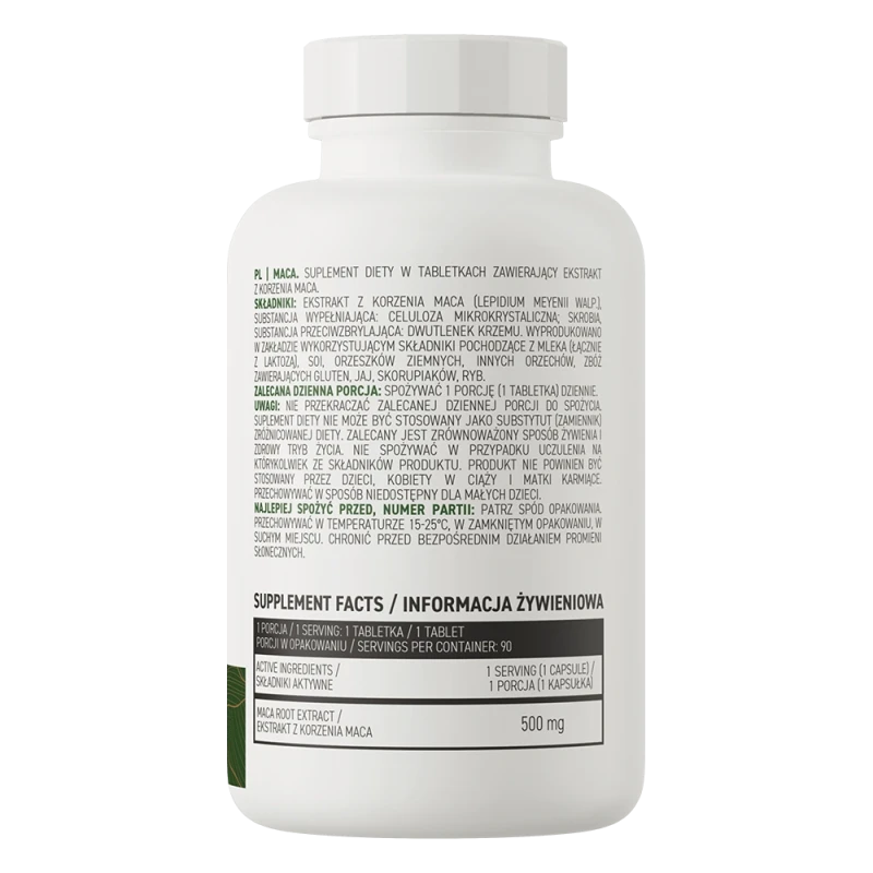 OstroVit Maca VEGE | Maka juurekstrakt 500 mg 90 tabletti