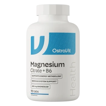 OstroVit Magnesium Citrate 400 mg + B6 | Magnija tsitraat + B6 90 tabletti