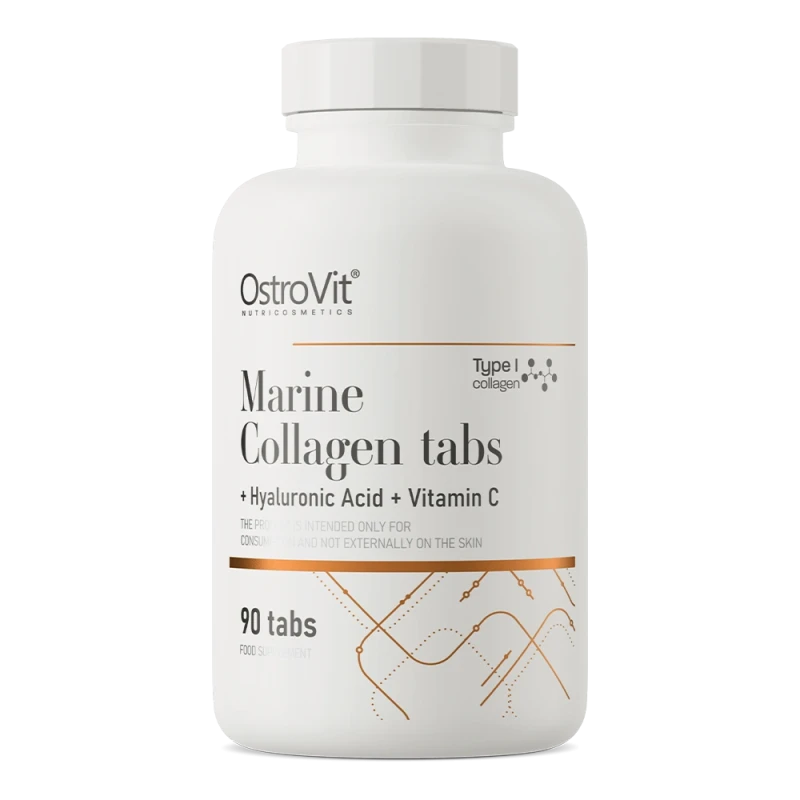 OstroVit Marine Collagen + Hyaluronic Acid + Vitamin C | Meres kolagen + Hüaluroonhape 90 tabletti