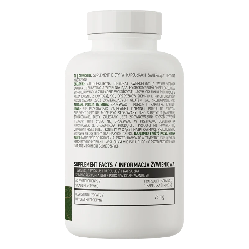 OstroVit Quercetin VEGE | Kvertsetiin 75 mg 90 kapslit