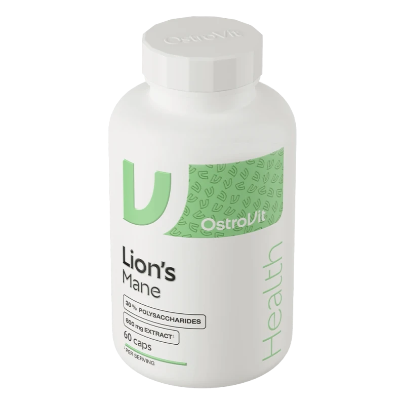 OstroVit Lion’s Mane VEGE | Экстракт Hericium erinaceus (ежовый гриб) 60 капсул