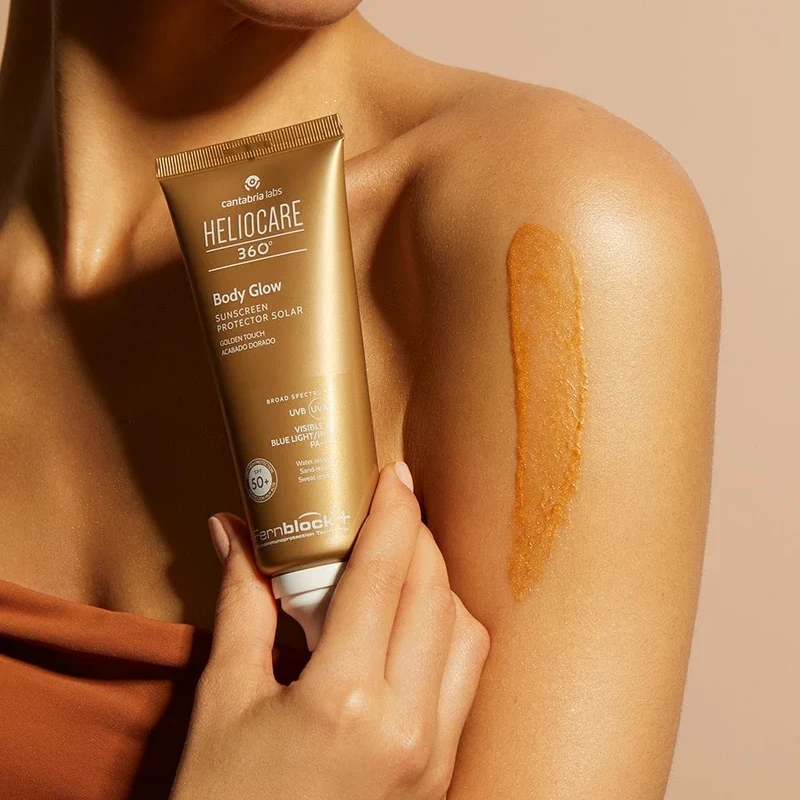 Heliocare 360° Body Glow SPF50+ | Keha päikesekaitse sädeleva efektiga 100 ml