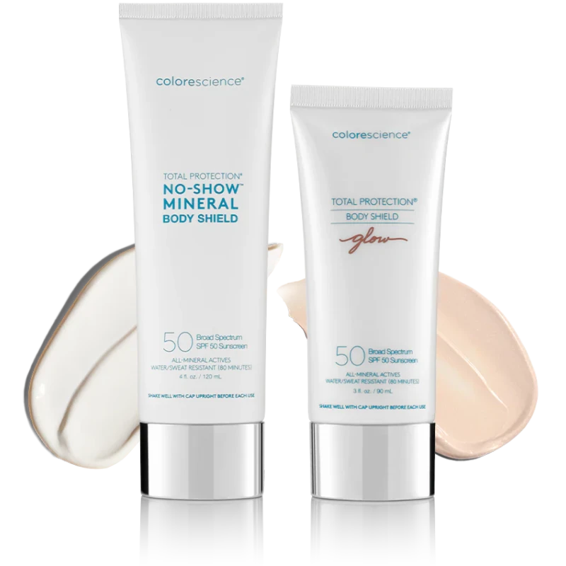 Colorescience Total Protection® Body Shield Glow SPF 50 | Минеральный SPF для тела с сиянием 90 мл