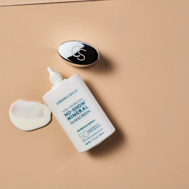 Colorescience Total Protection® No-Show™ Mineral Sunscreen SPF50 | Особенно лёгкий минеральный SPF для лица и тела 50 мл
