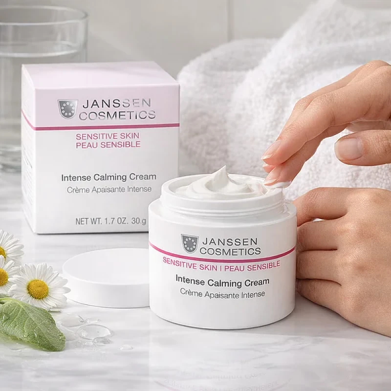Janssen Cosmetics Intense Calming Cream | Intensiivs Rahustav Näokreem Tundlikule Nahale, 50 ml