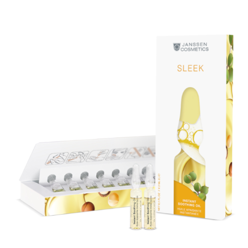 Janssen SLEEK Instant Soothing Oil | Rahustavad õliampullid tundlikule nahale 7 x 2 ml