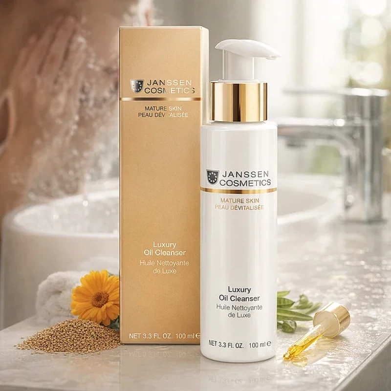 Janssen Cosmetics Luxury Oil Cleanser | Puhastav näoõli kuldse läikega, 100 ml
