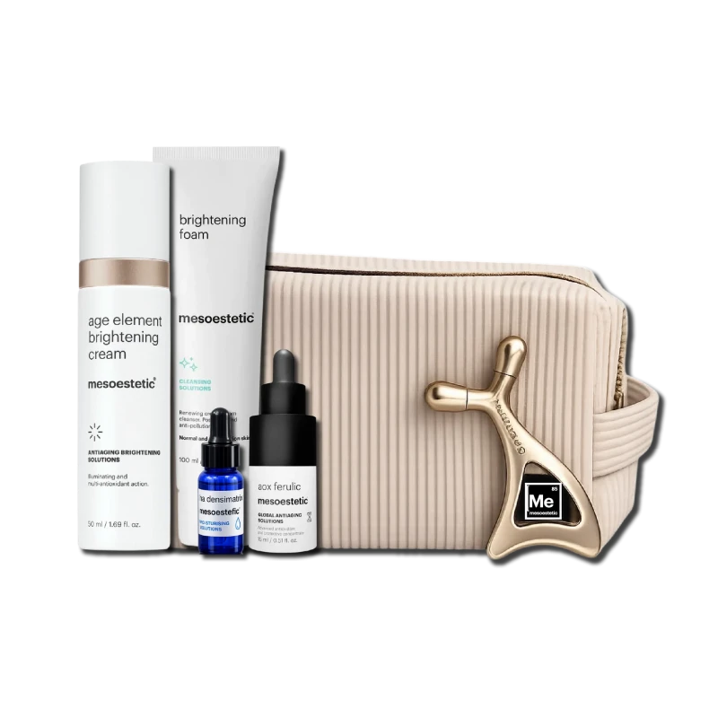 Mesoestetic age element® glowing routine | Kingituskomplekt naha sära ja ühtlase tooni jaoks