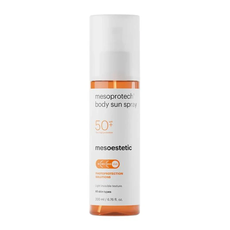 Mesoestetic mesoprotech® body sun spray | SPF 50+ päikesekaitse aerosol kehale 200 ml