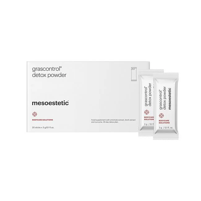 Mesoestetic grascontrol® detox powder | Toidulisand artišoki-, koore- ja kurkumiekstraktidega 20 × 3 g