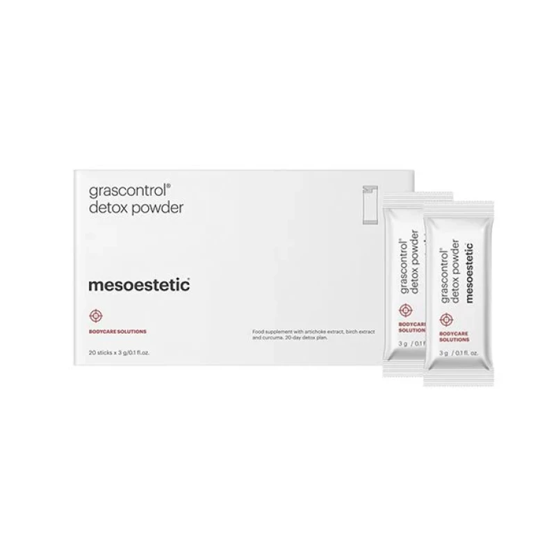 Mesoestetic grascontrol® detox powder | Toidulisand artišoki-, koore- ja kurkumiekstraktidega 20 × 3 g