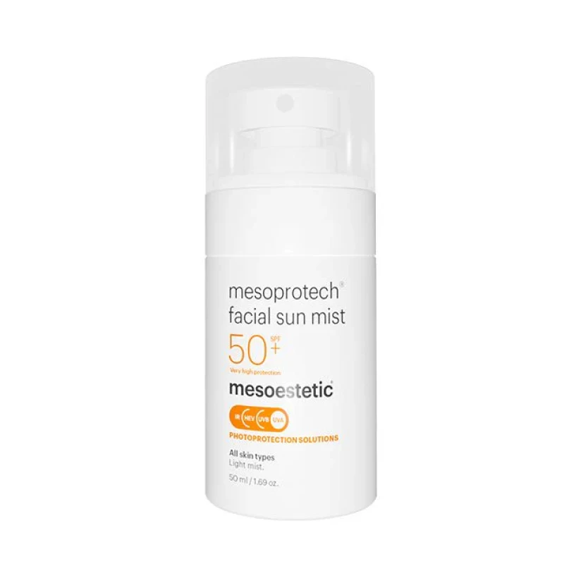 Mesoestetic mesoprotech® facial sun mist SPF 50+ | Näokaitsev päikesesprei kortsuvastane 50 ml