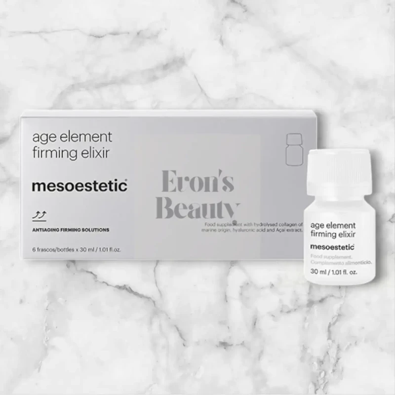 Mesoestetic age element® firming elixir | Toidulisand hüdrolüüsitud meresidekanga ja hüaluroonhappega 6 × 30 ml