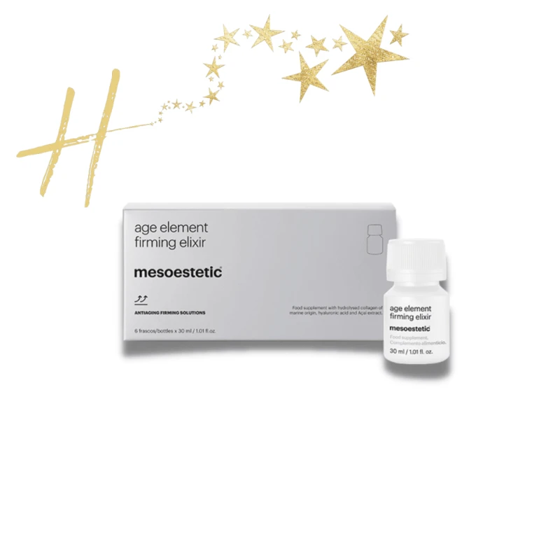 Mesoestetic age element® firming elixir | Toidulisand hüdrolüüsitud meresidekanga ja hüaluroonhappega 6 × 30 ml