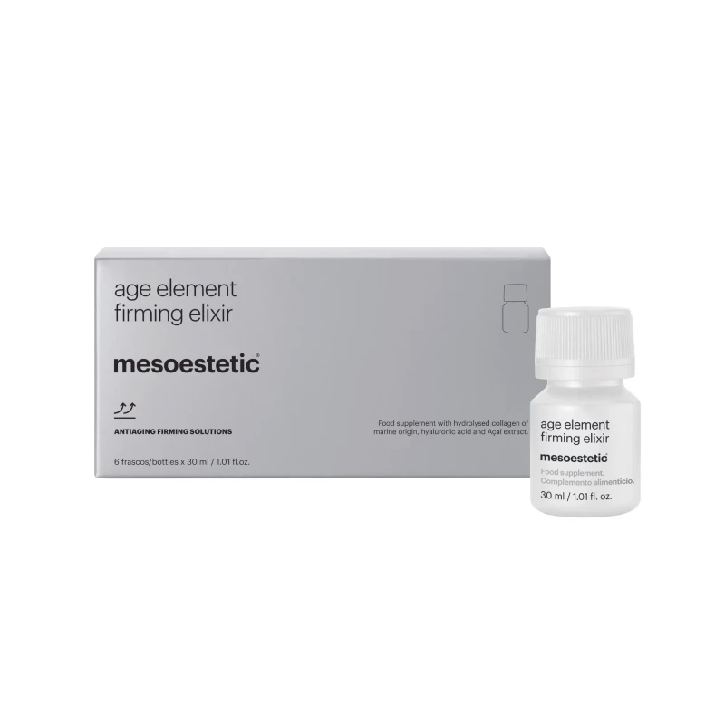 Mesoestetic age element® firming elixir | Toidulisand hüdrolüüsitud meresidekanga ja hüaluroonhappega 6 × 30 ml