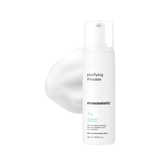 Mesoestetic Purifying Mousse | Puhastav vaht rasusele ja aknele kalduvale nahale 150 ml