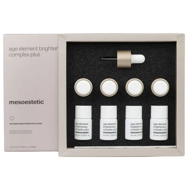 Mesoestetic age element® brightening complex plus | Kontsentreeritud C-vitamiini seerum intensiivseks 4-nädalaseks kuuriks 5,5 ml × 4