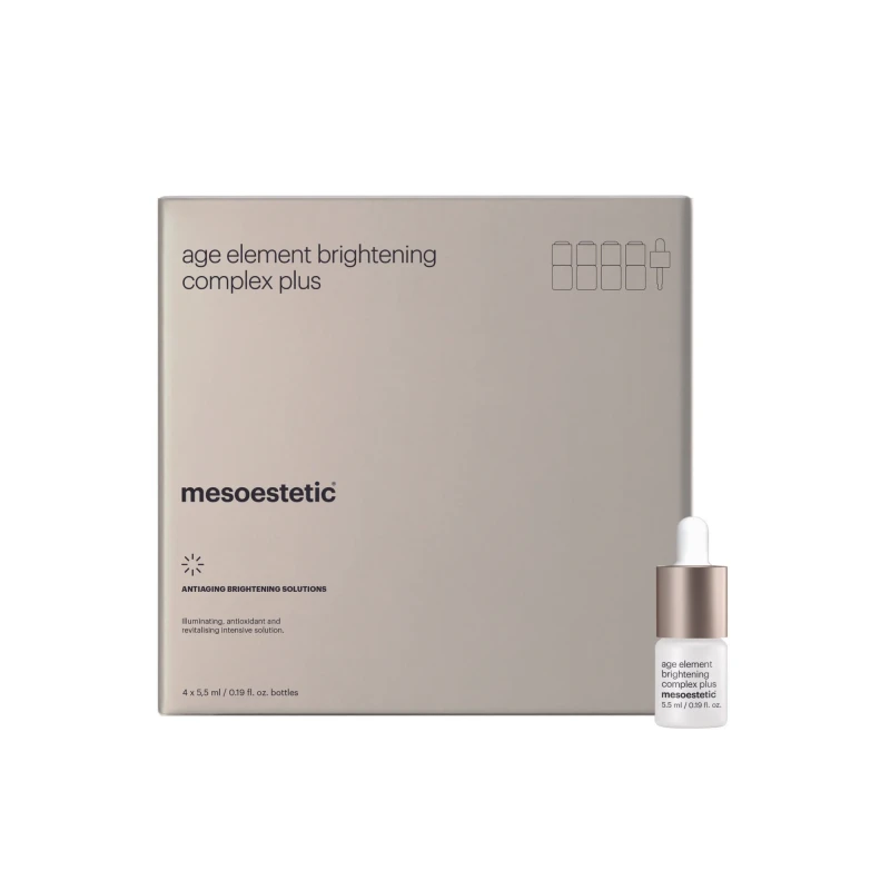 Mesoestetic age element® brightening complex plus | Kontsentreeritud C-vitamiini seerum intensiivseks 4-nädalaseks kuuriks 5,5 ml × 4