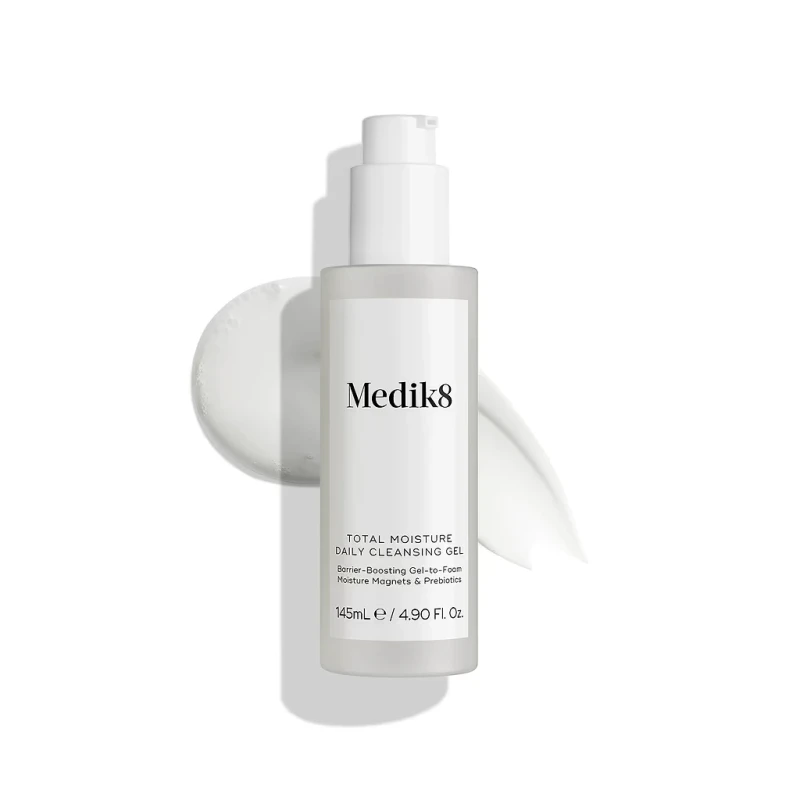 Medik8 Total Moisture Daily Cleansing Gel | Увлажняющий очищающий гель для поддержки защитного барьера кожи лица 145 мл