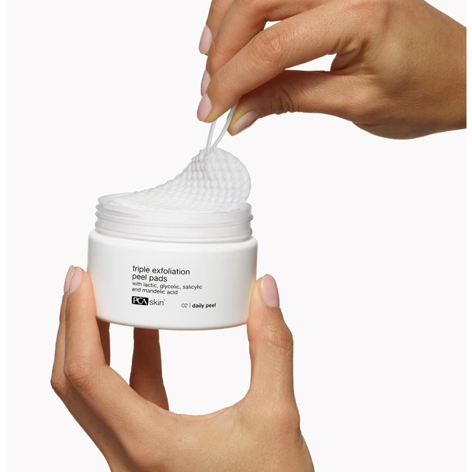 PCA Skin Triple Exfoliation Peel Pads | Kolmekordse toimega koorimispadjad naha uuendamiseks 30 tk.