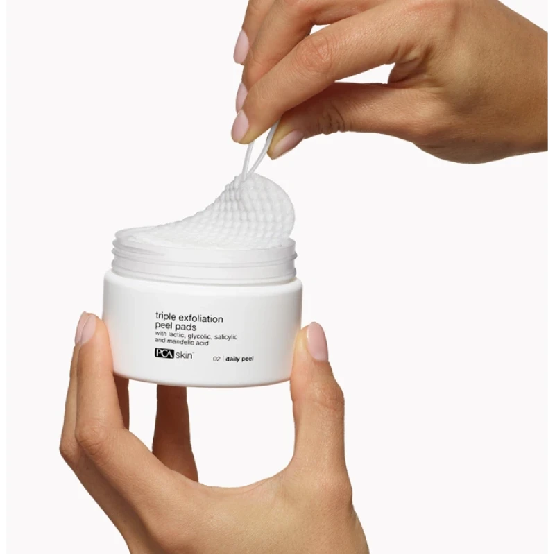 PCA Skin Triple Exfoliation Peel Pads | Диски для тройного отшелушивания для обновления кожи, 30 шт.