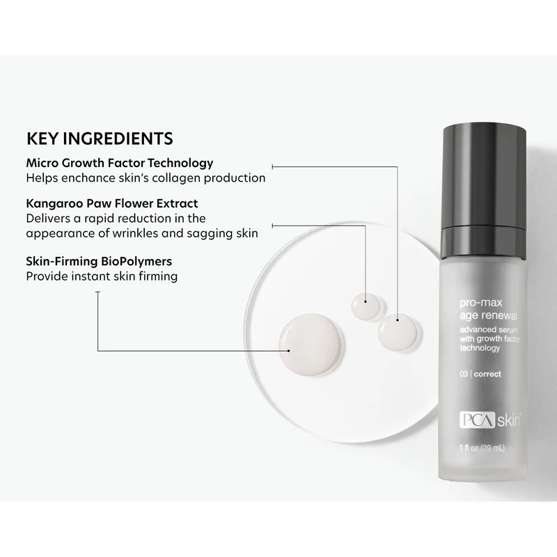 PCA Skin Pro-Max Age Renewal | Seerum Kasvufaktoritega 29 ml
