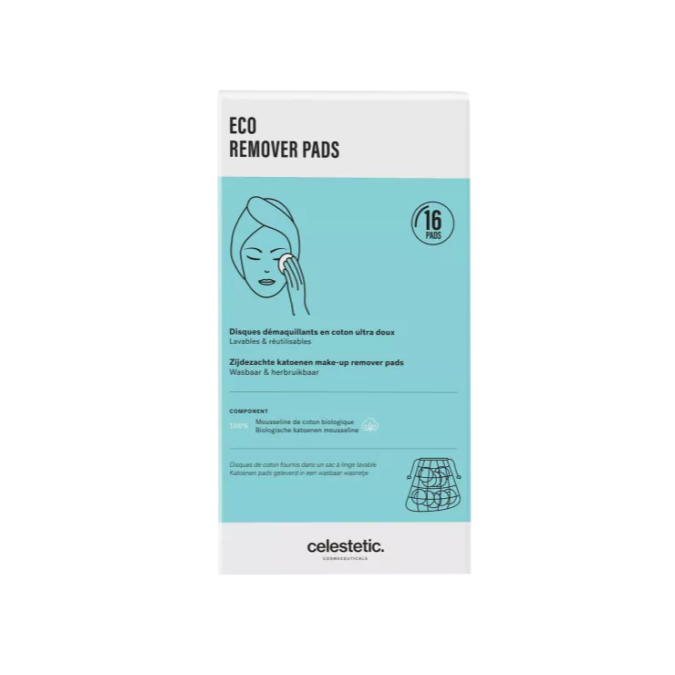 Celestetic Eco Remover Pads | Многоразовые диски для снятия макияжа 16 шт.