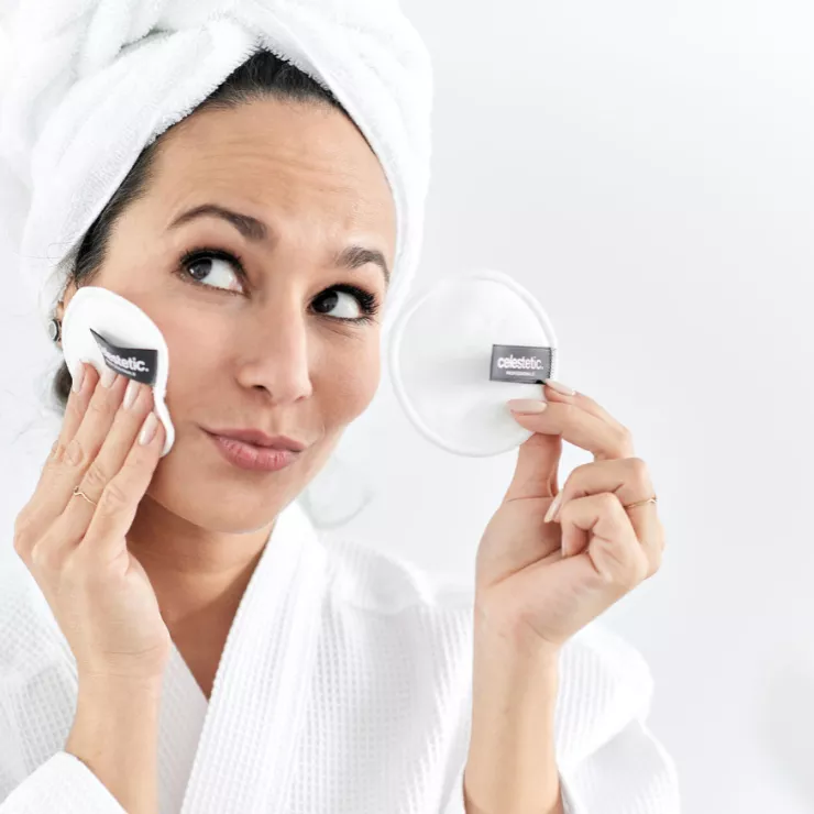 Celestetic Eco Remover Pads | Многоразовые диски для снятия макияжа 16 шт.