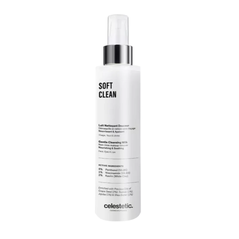 Celestetic Soft Clean | Pehme puhastuspiim kuivale ja tundlikule nahale 200 ml
