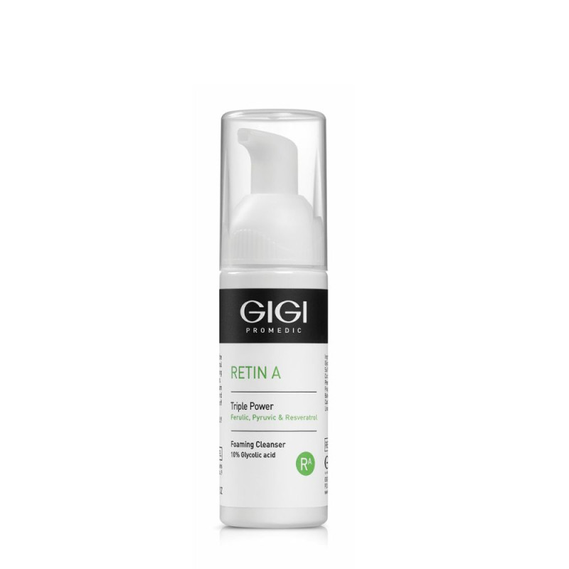 GIGI Retin A Triple Power Foaming Cleanser | Puhastav vahutoode 10% glükoolhappega 120 ml
