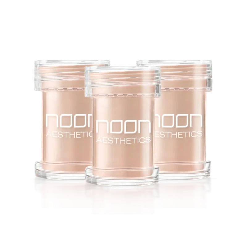 NOON Brush & Go Refill Pack SPF50 | Mineraalne SPF-puuder täide kõigile nahatüüpidele, hele toon 01, 3 × 5 ml