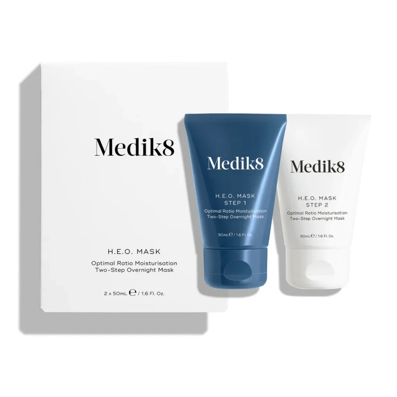 Medik8 H.E.O. Mask | Divietapiline öömask intensiivseks niisutamiseks 50 ml + 50 ml