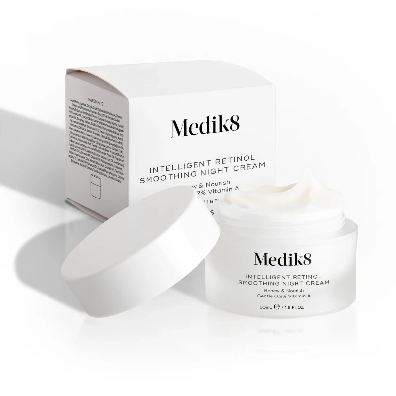 Medik8 Intelligent Retinol Smoothing Night Cream | A-vitamiini öökreem naha uuendamiseks 50 ml