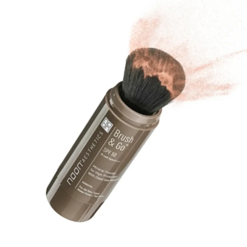 NOON Brush & Go Refill Pack SPF50 | Минеральная SPF-зарядка для порошкового кушона для всех типов кожи, средний оттенок 02, 3 × 5 мл