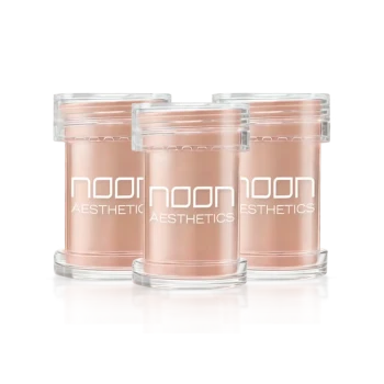 NOON Brush & Go Refill Pack SPF50 | Mineraalne SPF-puuder täitepakend kõigile nahatüüpidele, keskmine toon 02, 3 × 5 ml