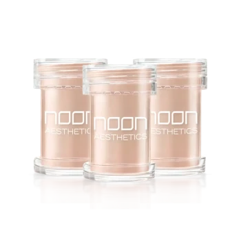 NOON Brush & Go Refill Pack SPF50 | Mineraalne SPF-puuderitäidis rasusele ja probleemsele nahale, hele toon 01, 3 × 5 ml