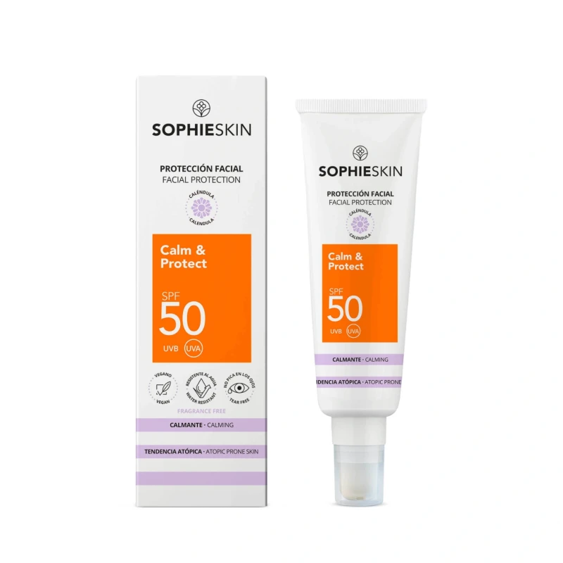 Sophie Skin Calm Protect SPF50 | Успокаивающий солнцезащитный крем SPF50 для лица 50 мл