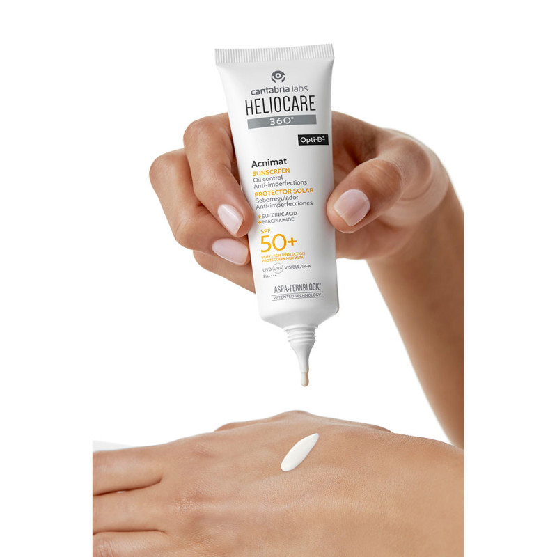 HELIOCARE 360° ACNIMAT SPF50 | Päikesekaitse kreem rasusele ja aknele kalduvale nahale, 50 ml