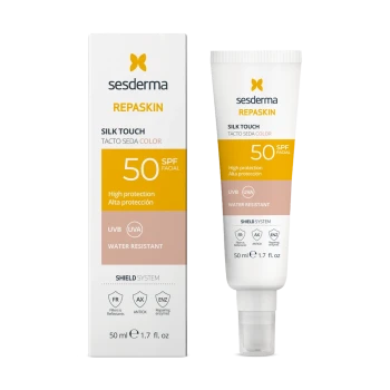 Sesderma Repaskin Silk Touch Color SPF50 | Päikesekaitsekreem tooniga 50 ml