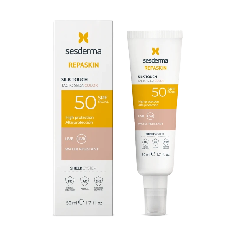 Sesderma Repaskin Slik Touch Color SPF50  | Солнцезащитный крем с тоном 50 мл