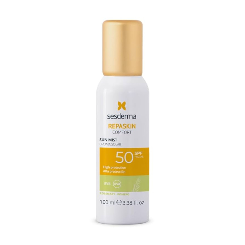 Sesderma Repaskin Comfort Sun Mist Rosemary SPF50 | Aknakaitsev Aerosool Päikesekaitse Rozmariini Lõhnaga SPF50 100 ml
