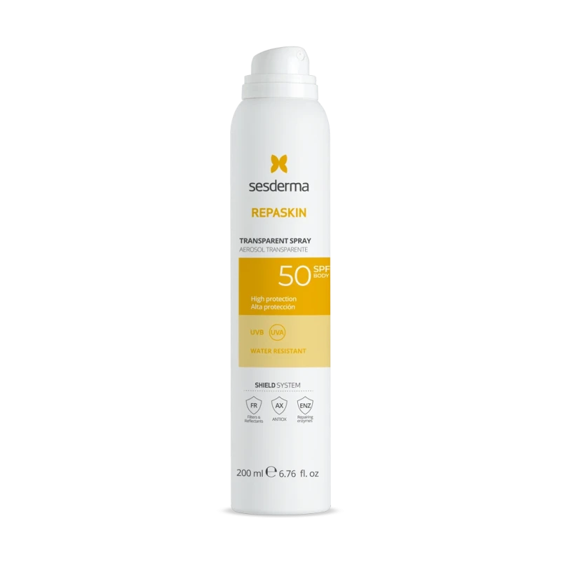 Sesderma Repaskin Transparent Spray SPF50 | Спрей Солнцезащитный Крем Для Тела SPF50 200 мл