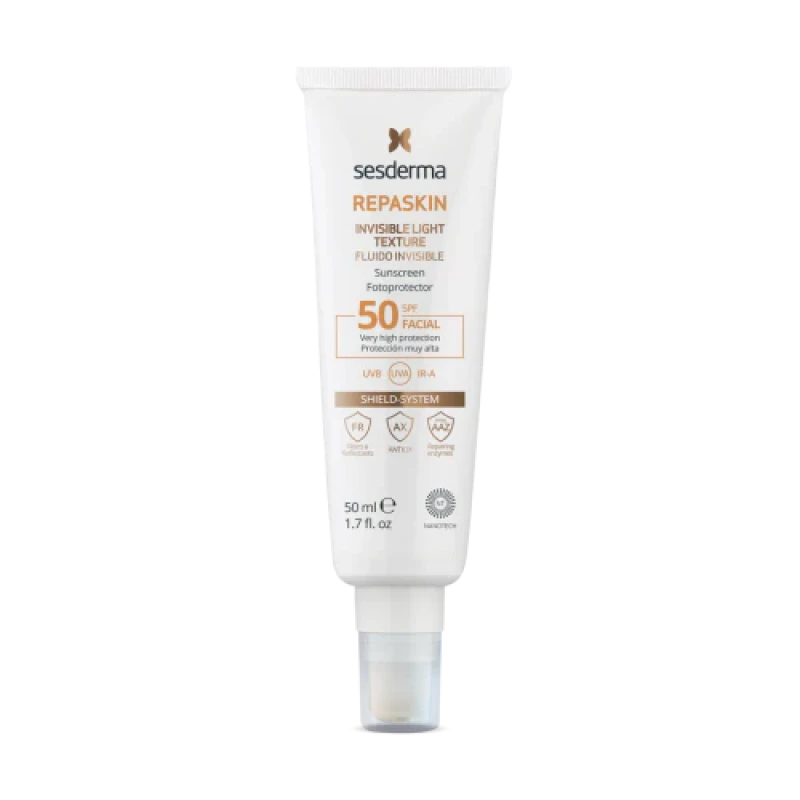 Sesderma Repaskin Invisible Light Texture SPF50 | Päikesekaitsefluiid SPF50 50 ml