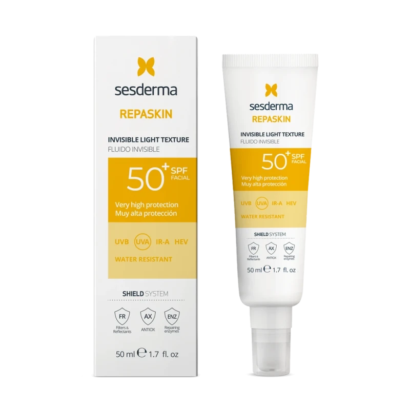 Sesderma Repaskin Invisible Light Texture SPF50 | Päikesekaitsefluiid SPF50 50 ml