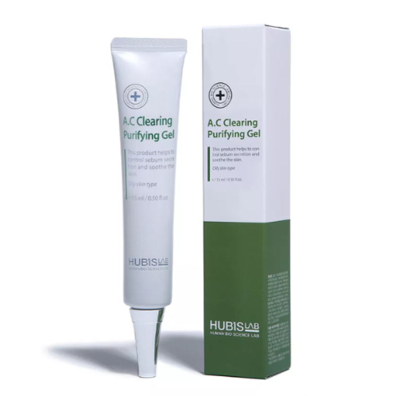 HUBISLAB A.C Clearing Purifying Gel | Kontsentreeritud geel problemsele ja aknest mõjutatud nahale 15 ml