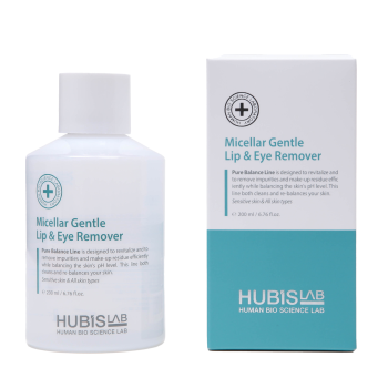 HUBISLAB Micellar Gentle Lip & Eye Remover | Pehme micellaarne silma- ja huulepuhastaja 200 ml